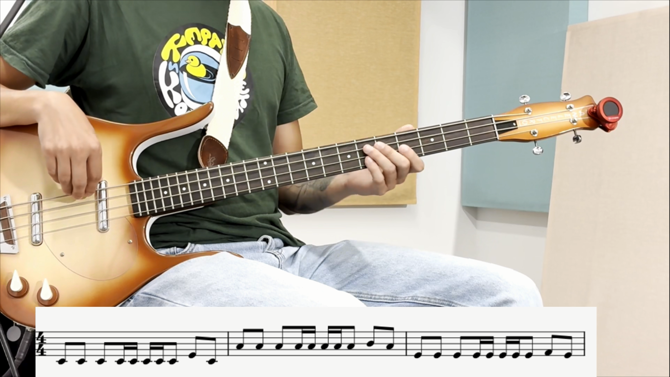 Първа песен за Бас Китара - "Zombie" + вариации и упражнения